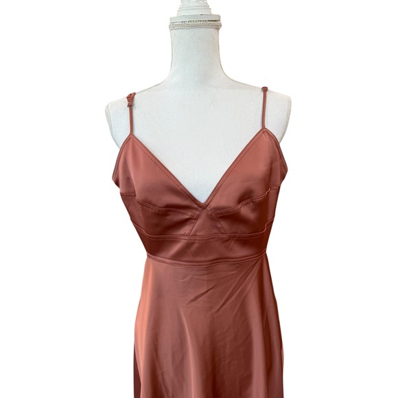 House of Harlow 1960 Maxi Dress XL Bronze Cutout Strap‎ Backle Formal Events - Picture 3 of 12